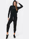 Damen Sweatshirt Kapuzen Schwarz