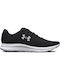 Under Armour Charged Impulse 3 Bărbați Pantofi sport Alergare Negru / Argintiu Metalic