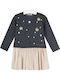 Kids Dress Long Sleeve Blue