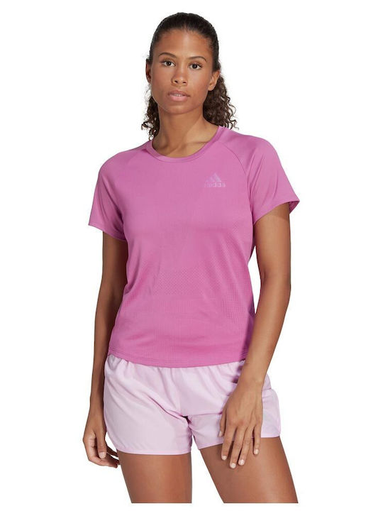 Adizero Γυναικείο T-shirt Fast Drying Semi Pulse Lilac