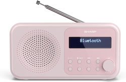 Sharp Tokyo Radio portabil Reîncărcabil DAB+ cu Bluetooth și USB Roz