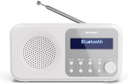 Sharp Tokyo Radio portabil Reîncărcabil DAB+ cu Bluetooth și USB Alb