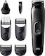 Braun All-In-One Trimmer 3 MGK3320 Σετ Επαναφορτιζόμενης Κουρευτικής Μηχανής Μαύρο