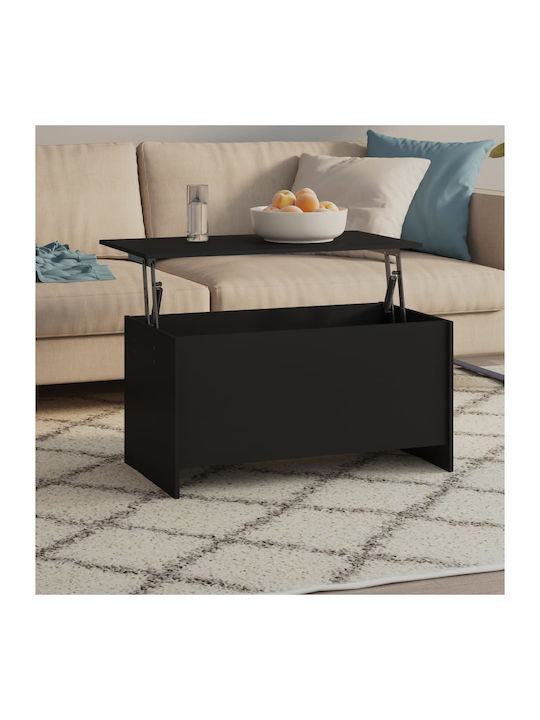 Rectangular Central Wooden Coffee Table with Li...