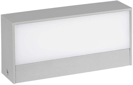 V-TAC Wall-Mounted Outdoor Ceiling Light LED IP65 9W with Cool White Light Double Beam 17.3x8.1x4.6εκ.