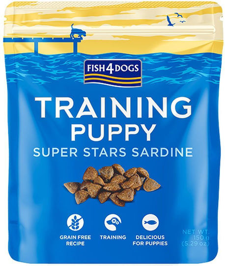 Fish4Dogs Super Stars Μπισκότο Εκπαίδευσης για Κουτάβια με Σαρδέλα 150gr