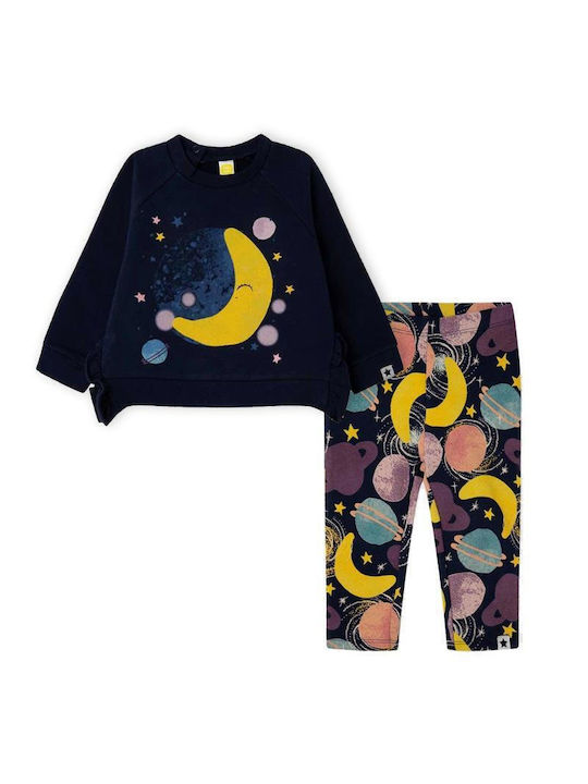 Tuc Tuc Kids Set with Leggings Winter 2pcs Navy Blue