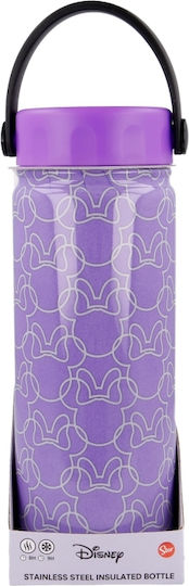 Stor Minnie Thermos Bottle Stainless Steel BPA Free 530ml Purple