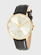 U.S. Polo Assn. Miller Men's Watch 40mm Battery with Black Leather Strap