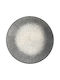 Plate Desert Ceramic Gray with Diameter 21cm