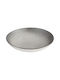 Plate Shallow Ceramic Gray with Diameter 19cm