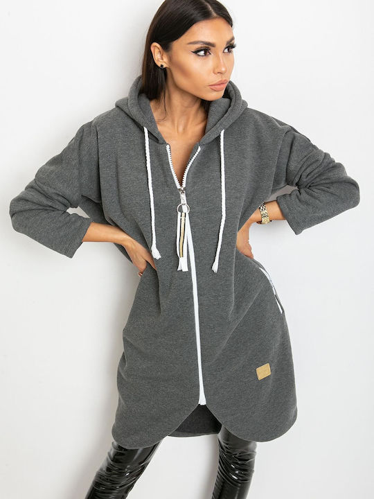 Relevance Women's Long Cardigan Gray