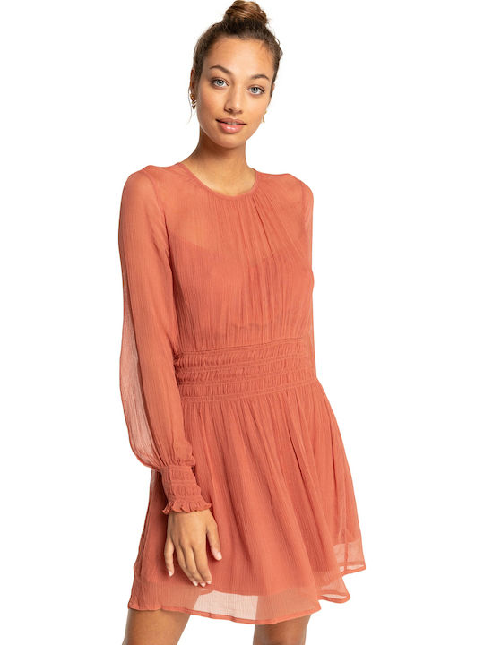 Boho Babe Καλοκαιρινό Mini Φόρεμα Πορτοκαλί