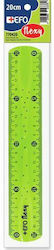 +Efo Ruler Plastic 20cm