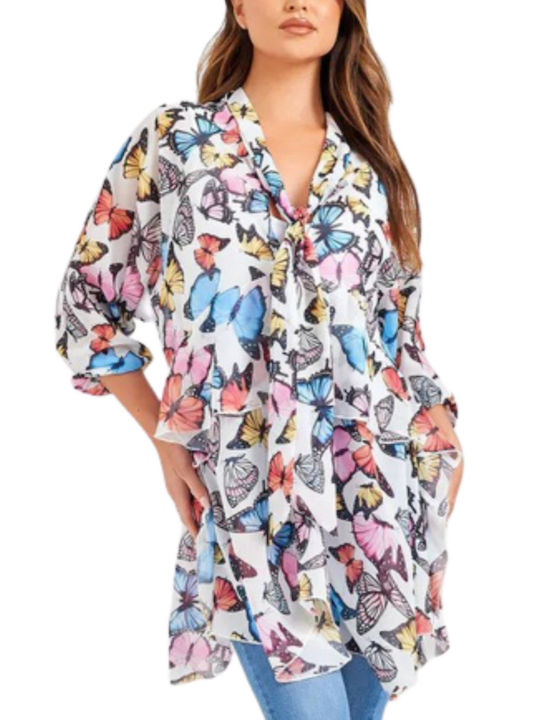 FOREVER UNIQUE TUNIC BUTTERFLIES Women's