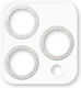 ObaStyle Προστασία Κάμερας Tempered Glass Glitter Silver για το iPhone 12 Pro