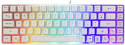 White Shark Ronin Gaming Tastatur 60% mit RGB-Beleuchtung Weiß