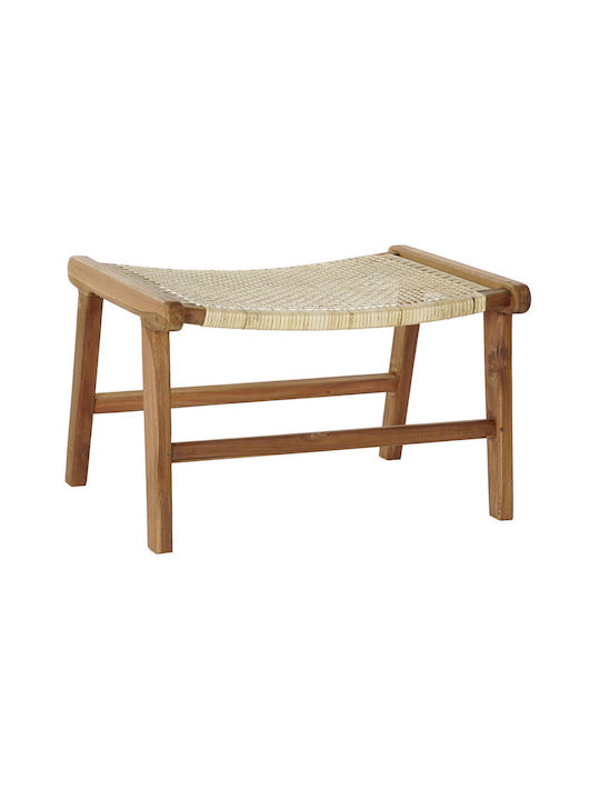 Stool Bench Stool Wooden Brown 65x47x40cm