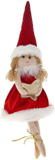 Iliadis Christmas Fabric Figure Toddler Burgundy Height 54cm