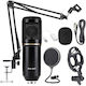 BM-800 Condenser Microphone XLR Shock Mounted f...