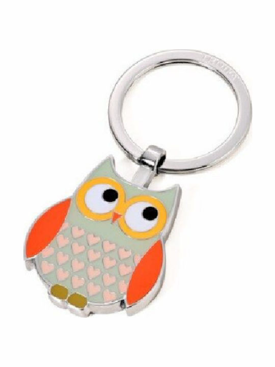 Troika Metallic Gray Keychain