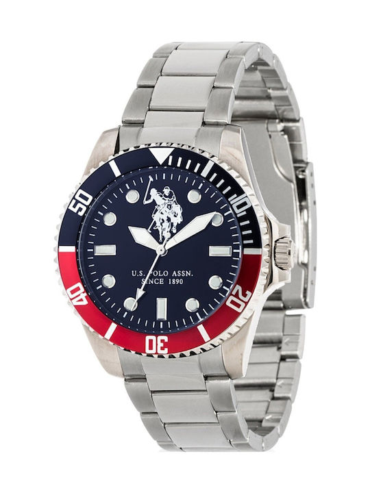 U.S. Polo Assn. Gulliver Ανδρικό Ρολόι 40mm Μπα...