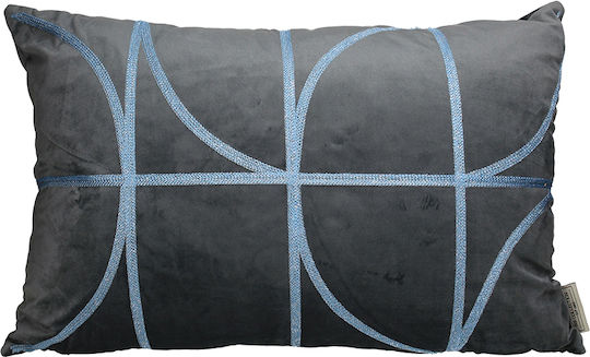 Zaros Sofa-Kissen aus Blauem Samt 40x40cm