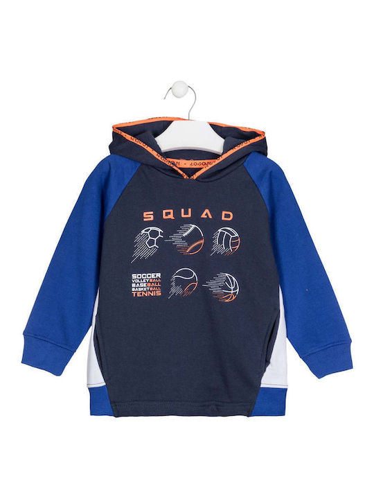 Losan Kids Sweatshirt with Hood and Pocket Blue