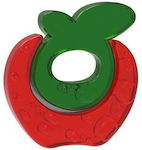 BabySoft Teething Ring with Water made of Silicone for 0 m+ Apple 1pcs