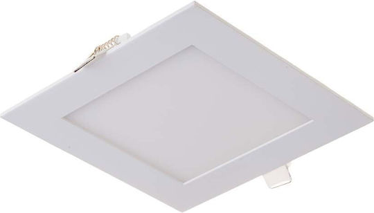 V-TAC Platz Vertieft LED Panel 18W mit Natürliches Weiß Licht 4000K