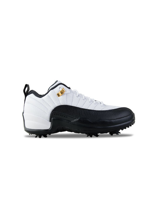 Air  12 Retro Low Sport Shoes Golf White / Black / Taxi