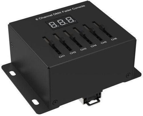 Optonica Sliding Fader Console DMX Dimmer for Lighting Console with 6 Control Channels 6392