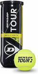 Dunlop Brilliance Μπαλάκια Τένις για Προπόνηση 3τμχ