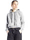 2287850 Cropped Women's Sweatshirt Hooded Gray 2287850