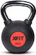 X-FIT 35655 Kettlebell aus Gummi 20kg Schwarz