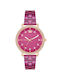 Juicy Couture Watch with Fuchsia Metal Bracelet