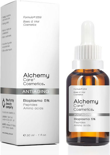 Alchemy Care Antiaging Bioplasma 5% Moisturizing & Anti-aging Serum Face with Peptides 30ml