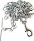 Cresman Hundeleine/Führleine Kette in Silber Farbe 2m x 0.3cm