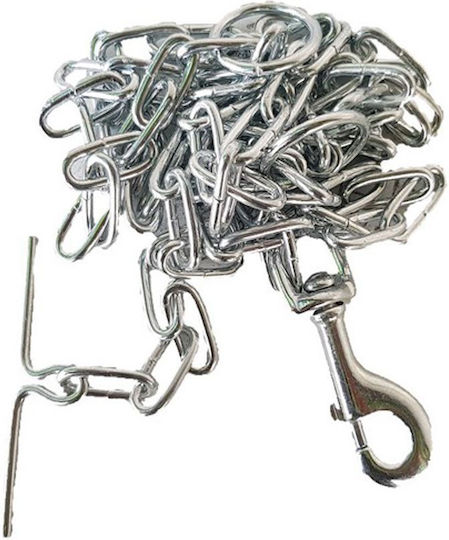 Cresman Hundeleine/Führleine Kette in Silber Farbe 2m x 0.3cm