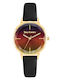 Juicy Couture Women's Watch with Black Leather Strap