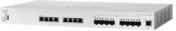 Cisco CBS350-16XTS-EU Managed L2 PoE+ Switch με 8 Θύρες Gigabit (1Gbps) Ethernet και 8 SFP Θύρες