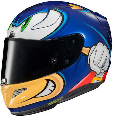 HJC Rpha 11 Sonic Sega Full Face Helmet with Pinlock and Sun Visor DOT / ECE 22.05 1300gr 5539-XS