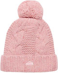 Superdry Cable Knit Bobble Beanie Cap with Brai...
