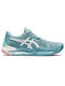 ASICS Gel-Resolution 8 Women's Tennis Shoes for Hard Courts Smoke Blue / White