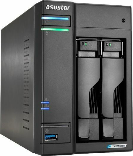 Asustor Lockerstor 2 Gen2 (AS6702T) NAS Tower με 2 θέσεις για HDD/M.2/SSD και 2 θύρες Ethernet