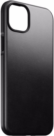 Nomad Modern Задна корица Кожа 1.1мм Черен (iPhone 14 Plus)