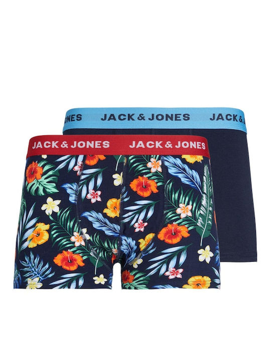 Jack & Jones Ανδρικά Μποξεράκια Πολύχρωμα 2Pack