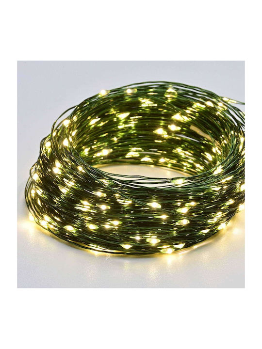 100 Λαμπάκια LED 10μ. Θερμό Λευκό σε Σειρά