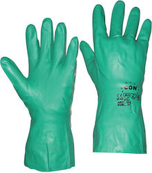 Safety Glofe Nitrile Green