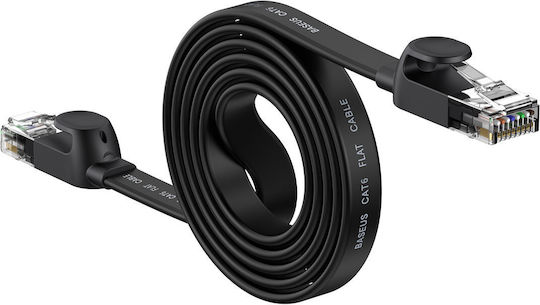 Baseus Flat U/UTP Cat.6 Gigabit Network Cable Ethernet 1.5m Black